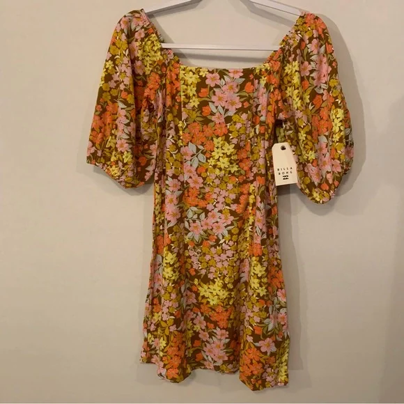 billabong paradise mini dress New BILLABONG Paradise Mini Dress size S ABJWD00225 MOS SKU A-05